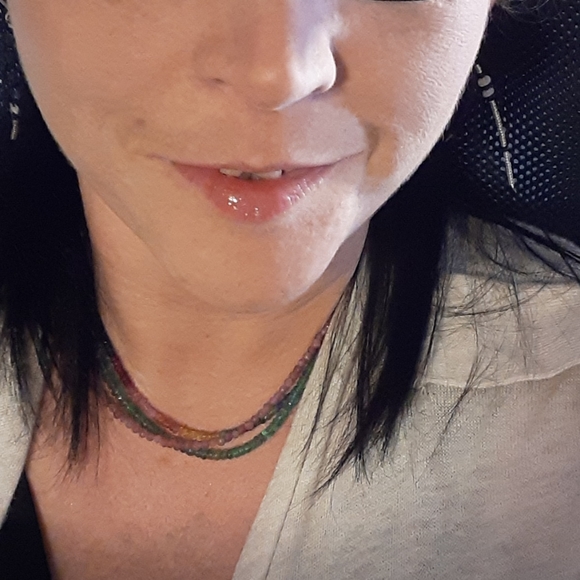 Natural Bogata Columbian grade Aaa emerald beaded necklace .57 carats Wholesale! - Picture 10 of 12